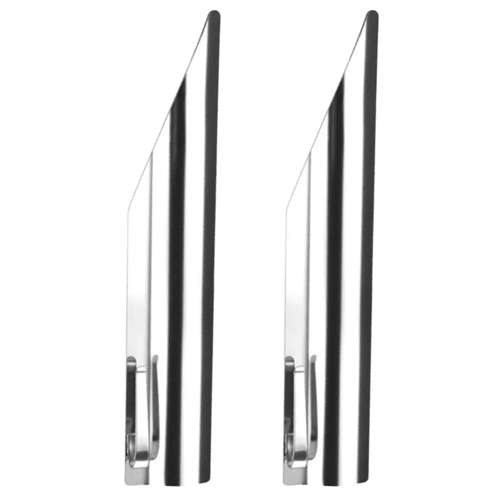 

2 Pcs Scraper Stainless Steel Crumb Tool Silver Dough Scraper Bread Kitchen Cake Metal Food Clean Desk Portable