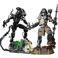Xenomorph&The Predators Toy Lega Building Blocks Alien vs. Predator figure The Yautja&Alien Character Model Toys for Gifts