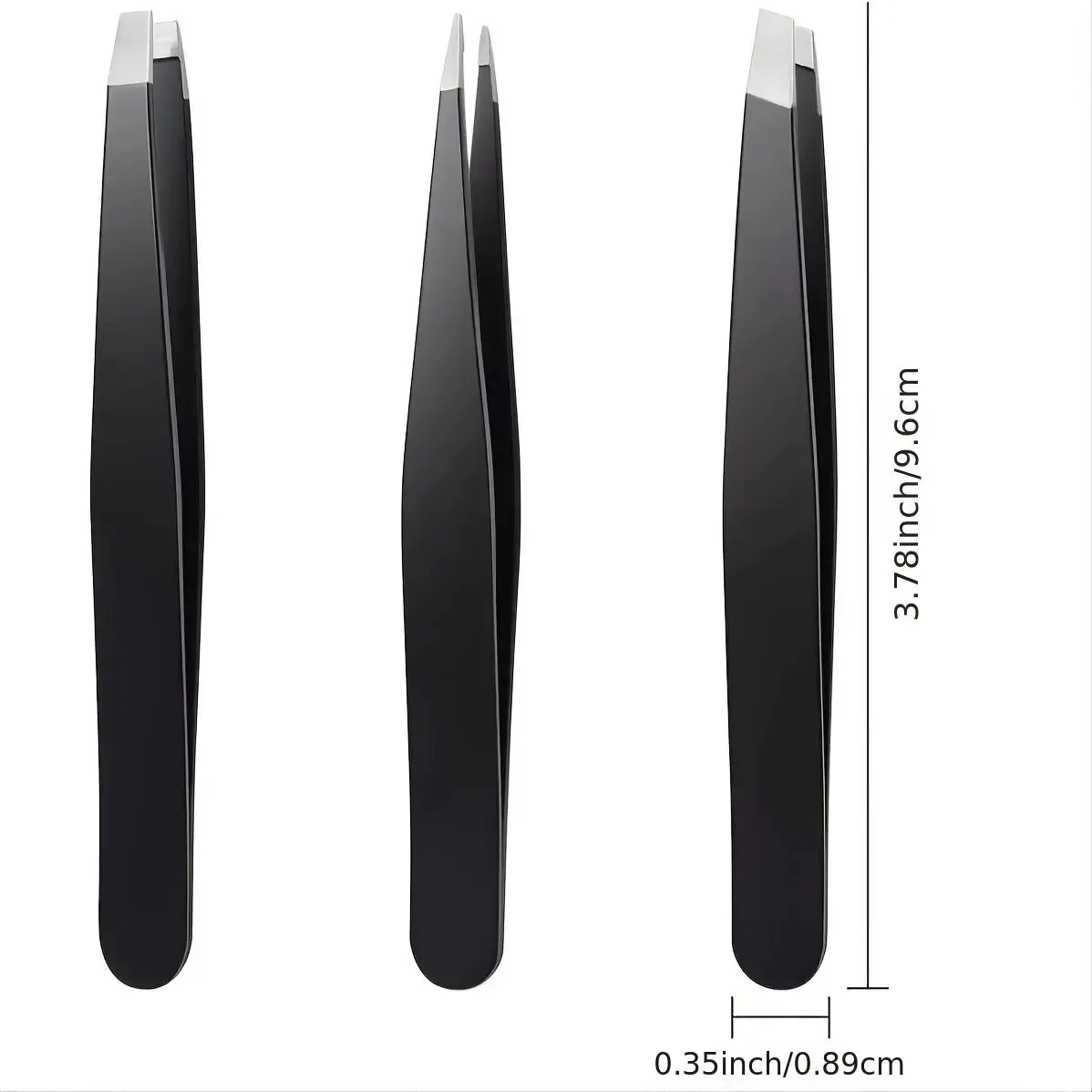 Pinzetten-Set, 3–4 Stück, Premium-Edelstahl-Augenbrauen-Pinzette mit scharfer Spitze für eingewachsene Körper- und Gesichtshaarentfernung – Detail 9