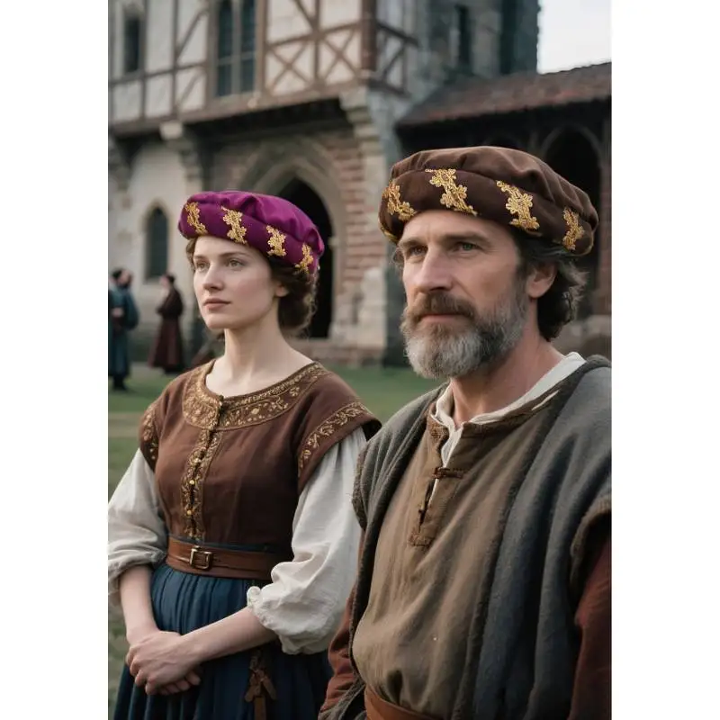 DAZCOS IN STOCK Renaissance Stuffed Circlet Hat Medieval Padded Roll Hat Renaissance Coif Cap Velvet Headpiece Bourrelet Bonnet