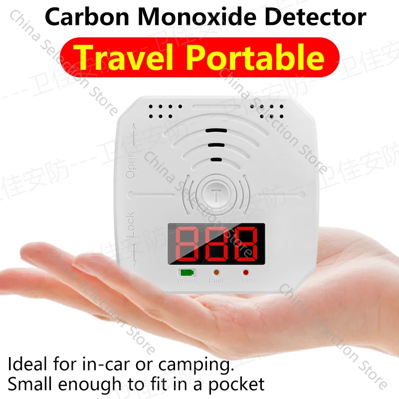 Carbon Monoxide Alarm Travel Portable CO Detector Detector English Amazon E-commerce