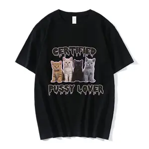 pussy tamano Pussy Power-Camiseta divertida de gato Meme Para hombre y mujer, camisa de  manga corta Harajuku Vintage a la moda, camisetas informales de algodón de  gran tamaño - AliExpress