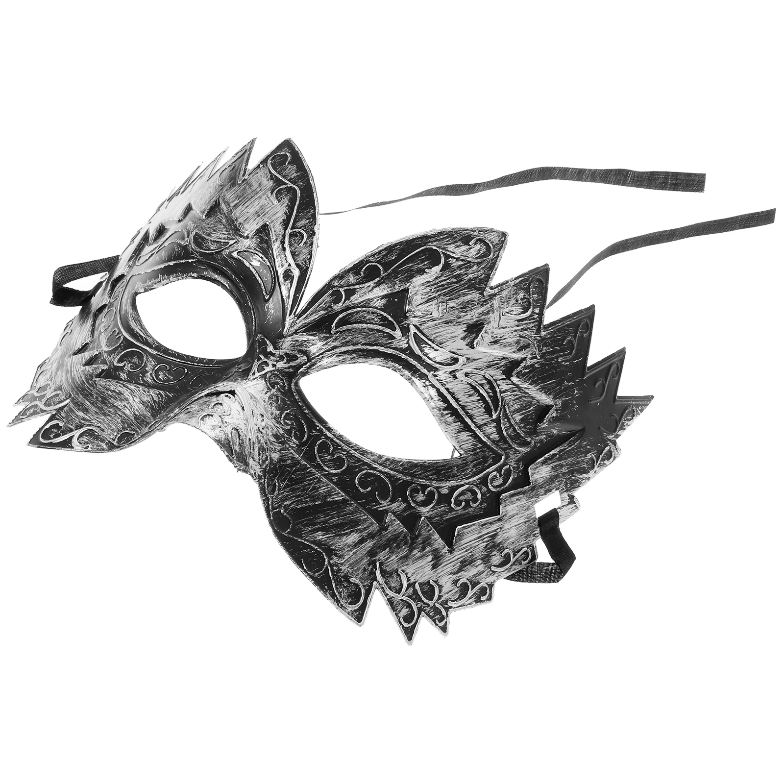 

23 .5x14cm Adults Plastic Mask Halloween Cosplay Engraved Masquerade Dancing Party Man
