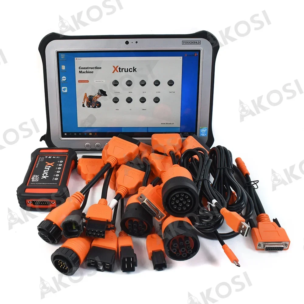 7 in 1 heavy duty truck X truck Y009 Universal Diesel Machinery Multifunctional Auto Repair diagnostic tools+FZ G1 tablet