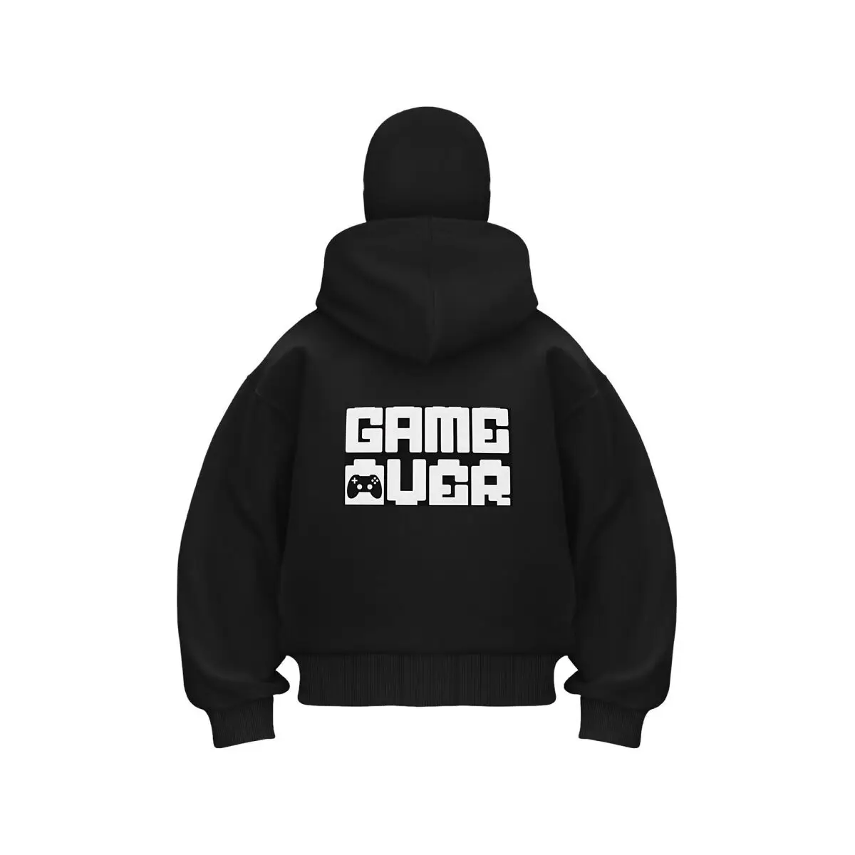 

Мужская Балаклава Game Over Gaming Art с двойным капюшоном, зимняя теплая толстовка на молнии