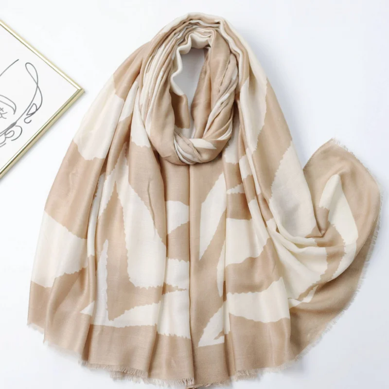 

Daai Wujang заводской шарф с геометрическим принтом, осень-зима, унисекс, универсальный теплый шарф