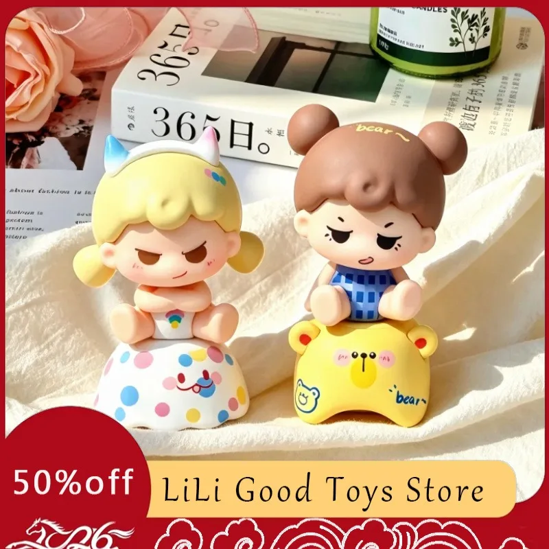 New Genuine MengDana's Little World Series Blind Box Cute Cartoon Mini Figurine Car Decoration Trendy Toys Halloween Gifts