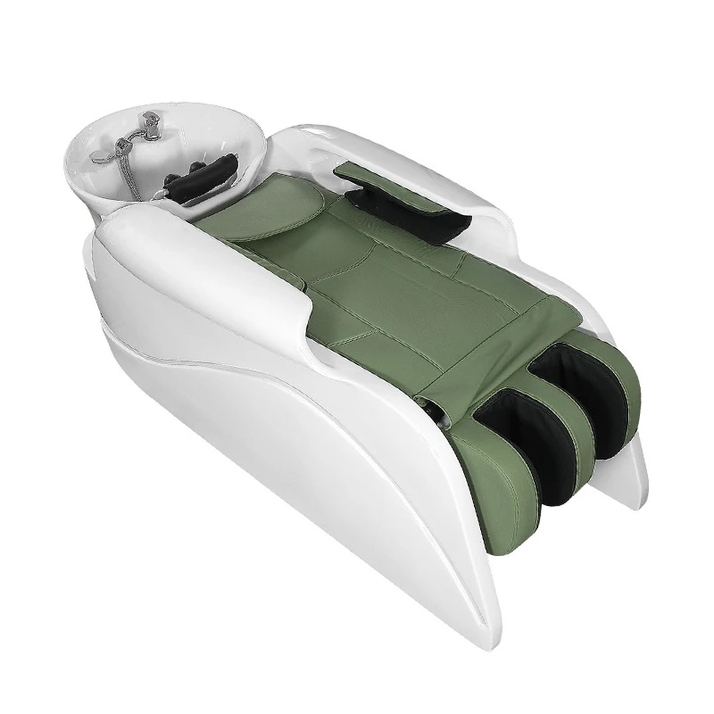 

Multi-functional shampoo chair bed with shampoo basin and sink