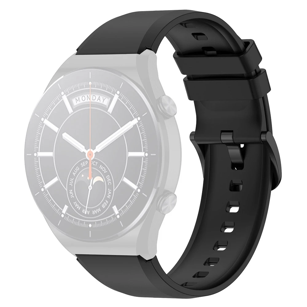 

For Xiaomi Watch S1 22mm Silicone Watch Band Replacement Spare Watch Strap