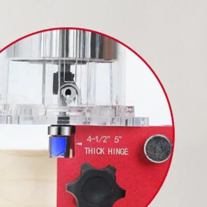 2 in 1 Door Hinge Template Kit Fits 2-1/2in To 5in Length and 1-3/4in Thickness Adjustable Mortise Jig for Multiple Hinge Sizes
