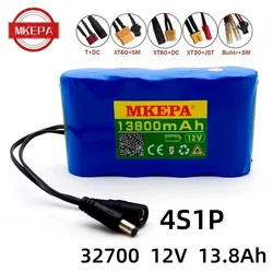 32700 Lifepo4 Battery Pack 4S1P 12.8V 1.38Ah with 4S 40A Balanced BMS for Electric Boat and Uninterrupted Power Supply 12V