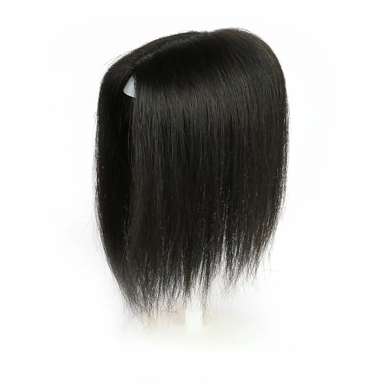 U Silk Base Straight Women Toupee Straight Virgin Topper More Breathable Natural Color Real Human Hair Women Replacement Systems