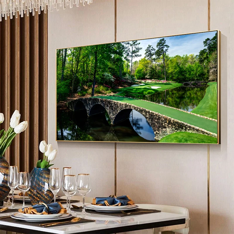 Augusta National Golf Club Landscape Poster Golf Club Print Wall Art Canvas Painting Pictures Golf Gifts Golf Club Decor Cuadros