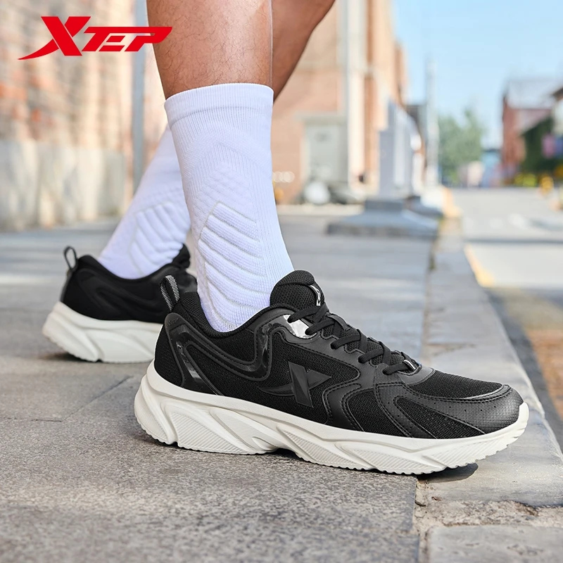 Xtep Running Shoes For Men 2024 Summer Comfortable Sports Shoes Cushion Lightweight Support Breathable Sneakers 876219110090