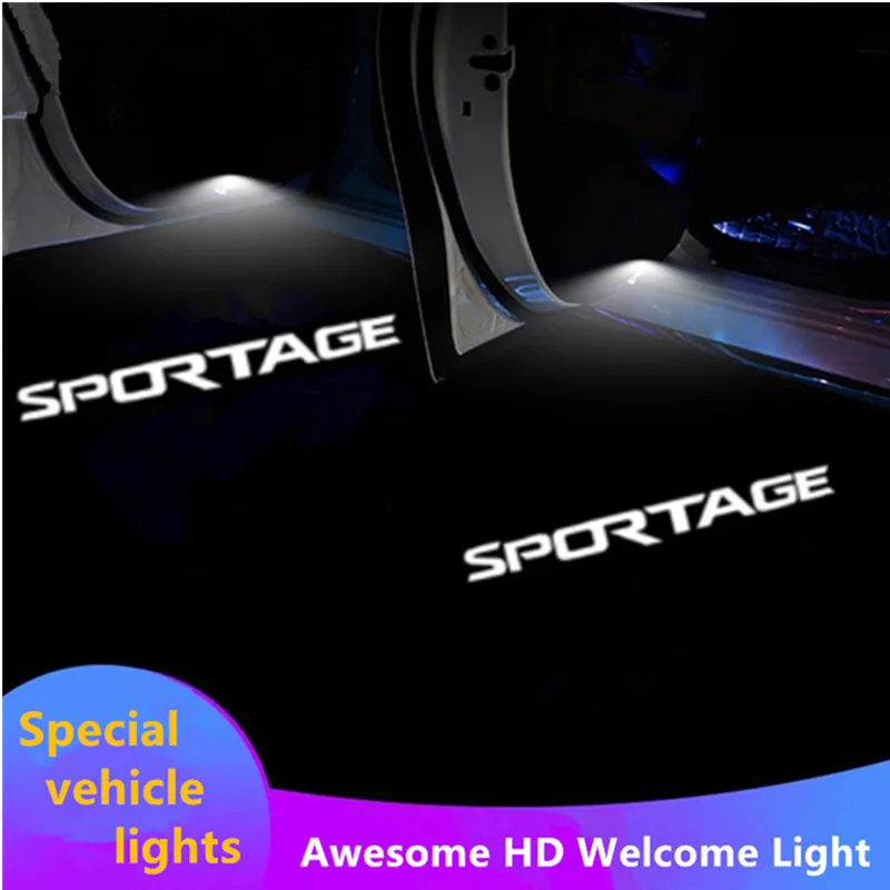 

Ghost Projectors For Sportage Door Light Car Badge Logo Light For Kia Sportage JA JE SL QL Car Style Welcome Light Puddle Lamp