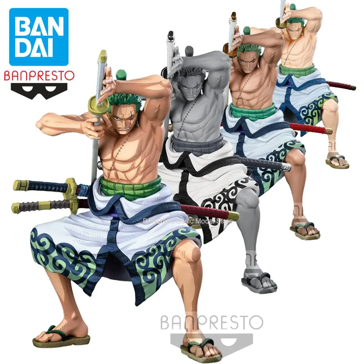 

Bandai In Stock Original Banpresto Grandista One Piece Roronoa Zoro Anime Action Figure Model Boxed Toys Gift Genuine
