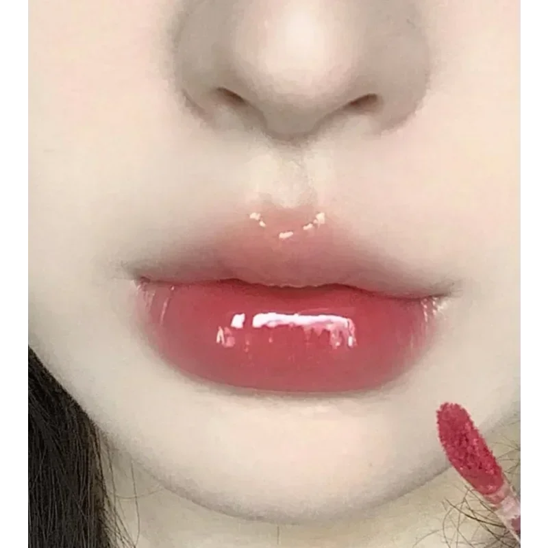 Flor sabe unicórnio cristal lábio esmalte espelho batom hidratante coreano bálsamo labial claro lipgloss maquiagem nutritiva cosméticos