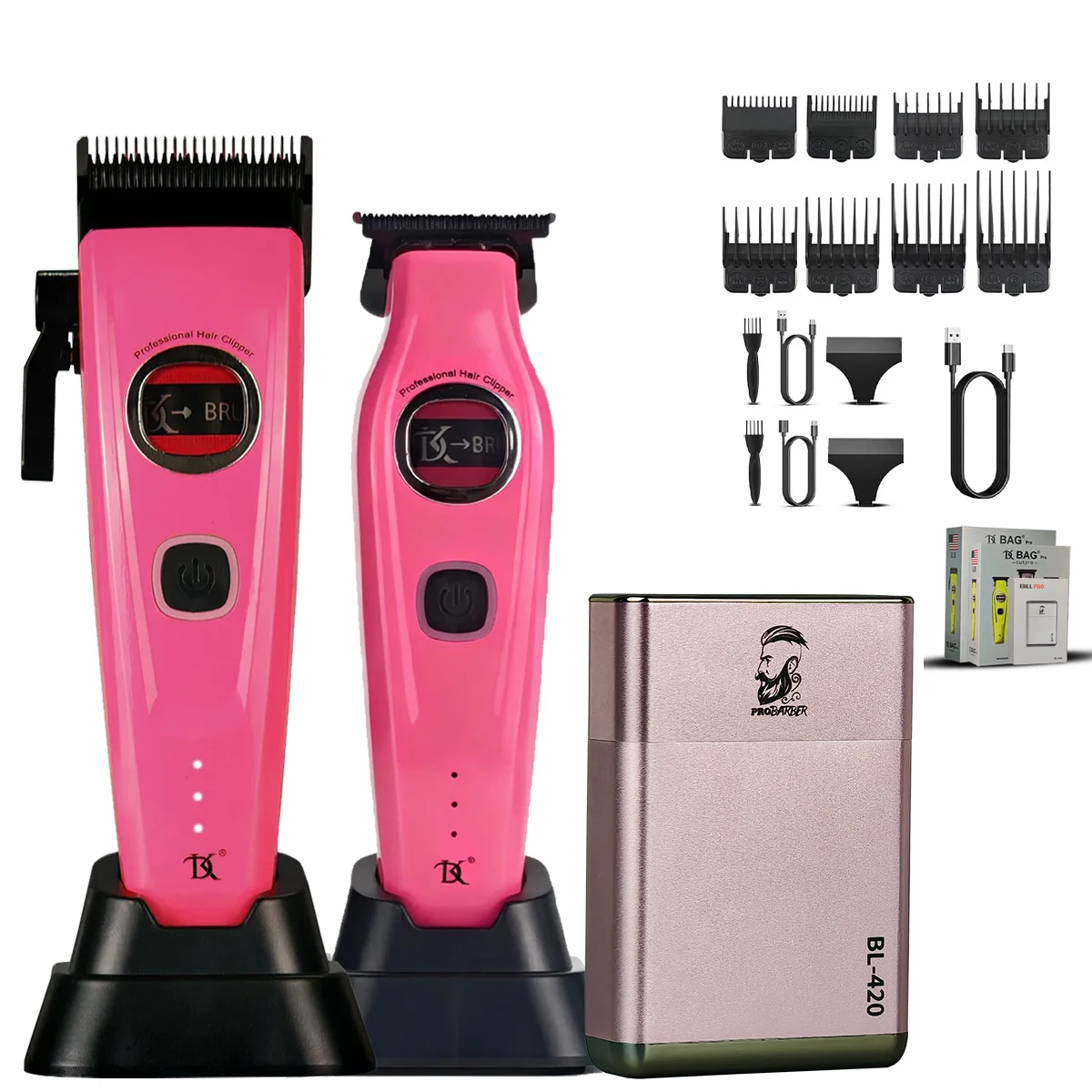 

Professional Barber Hair Clipper DK External Rotor Brushless Motor 7500RPM Trimmer DLC Blade Mini Lightweight Shaver 7000RPM