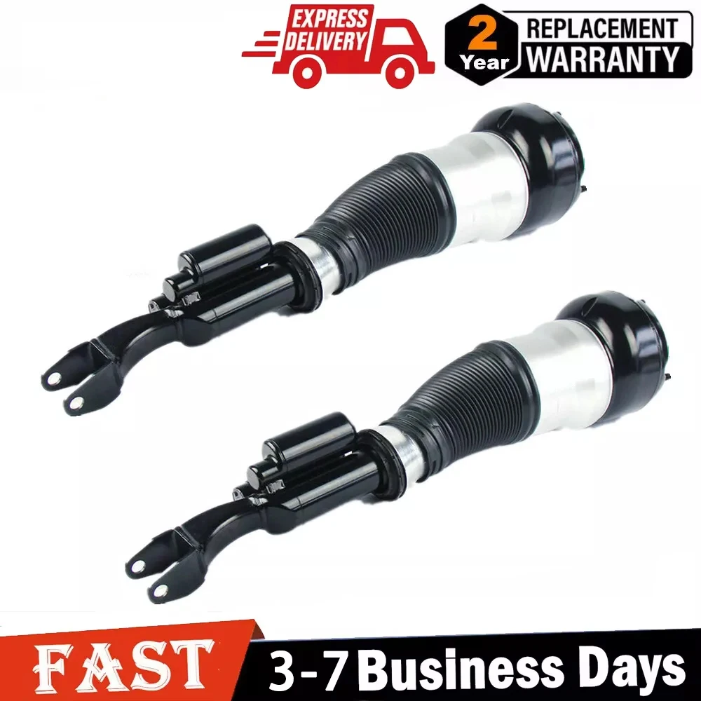 2X Front Air Suspension Shock Struts Fit Mercedes W222 W217 S63 AMG 4Matic 2015-