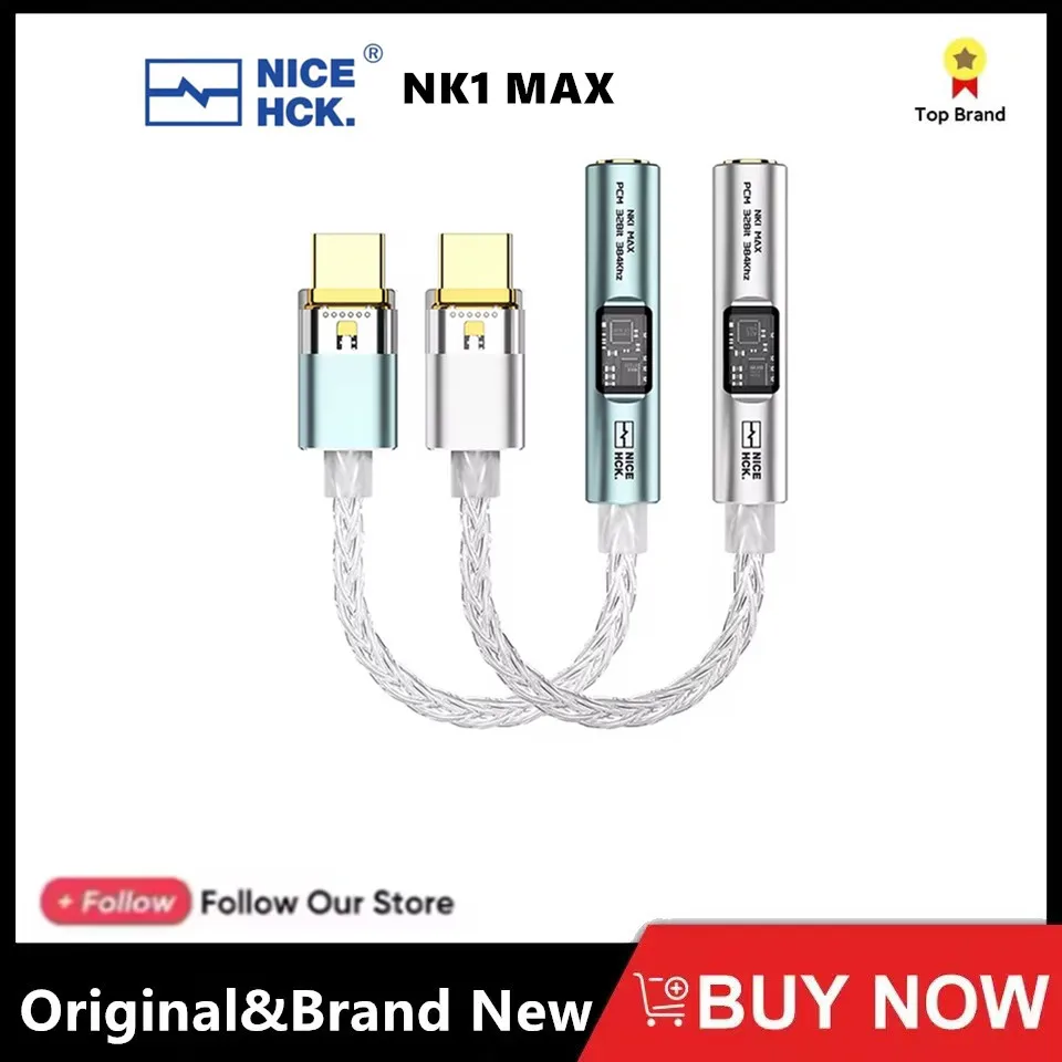 NICEHCK NK1 MAX アダプターケーブル CX31993 デコーディングチップ MAX97220 オペアンプ IC HiFi ポータブル Type-C DAC アンプ 銀メッキ OCC ワイヤー