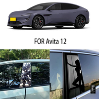 Door Window Decoration Trims Pillar Posts Stickers Auto Styling for Avita 12 Car accessories