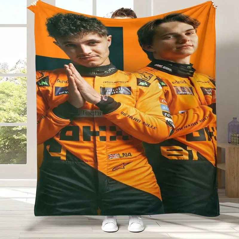 Fashion Landos Norris Racer Soft Flannel Throw Blanket,Cozy Warm Blanket for Bed,Sofa,Living Room,Picnic,Camping,Home Decor,Gift