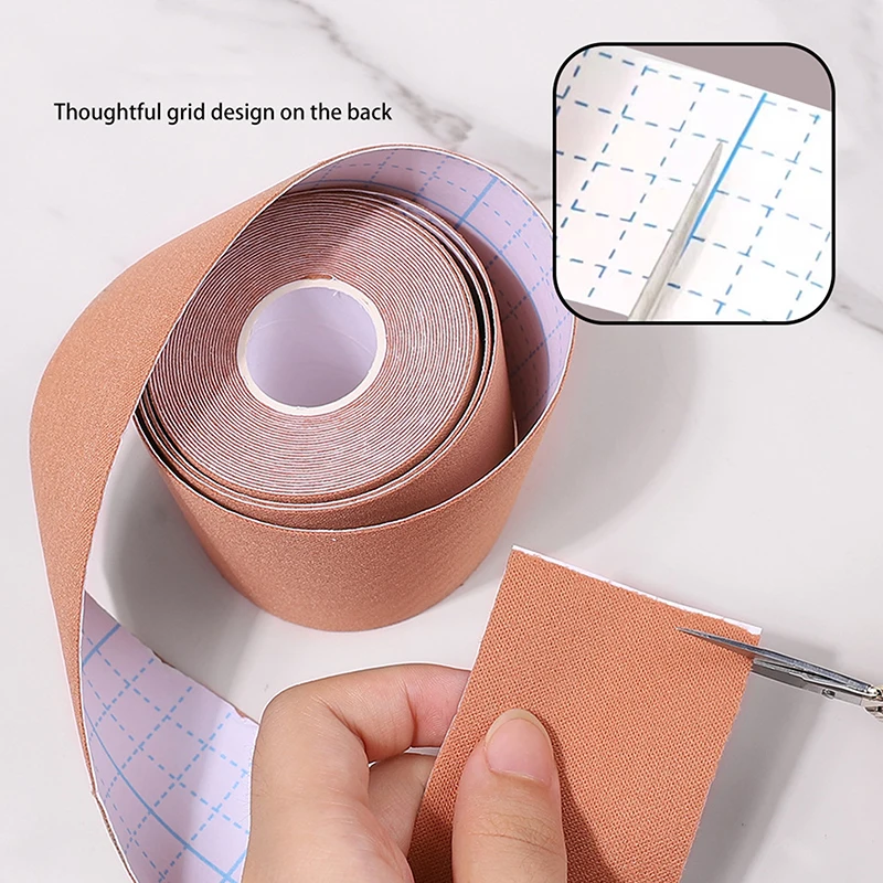 1Pcs 5m Self Adhesive Elastic Tape Nail Art Cover Hidden Stickers For Formal Occasions Breathable Nude Patch Free Cutting