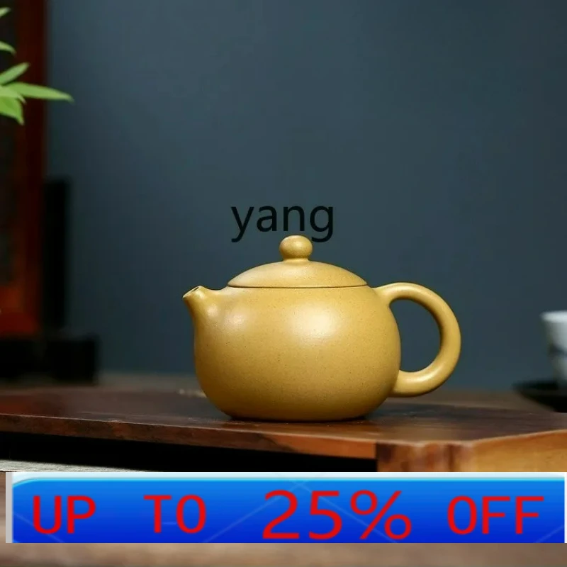 LTT purple clay pot pure handmade famous master Xishi pot golden section bubble teapot household