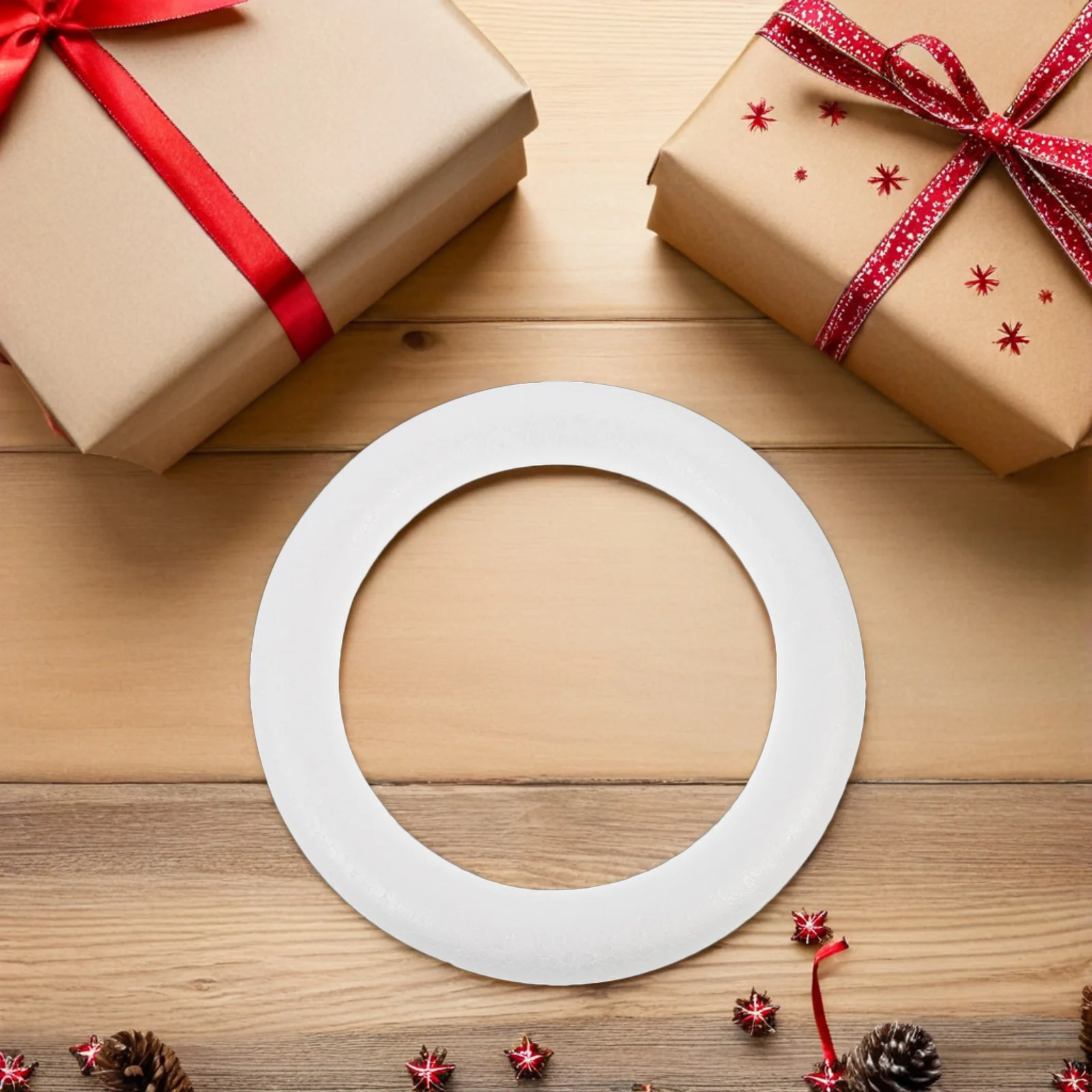 

10Pcs DIY Foam Wreath Rings Versatile Round Polystyrene for Holiday Crafting Wreath Hoop Craft Foam Circles Round Craft Hoop