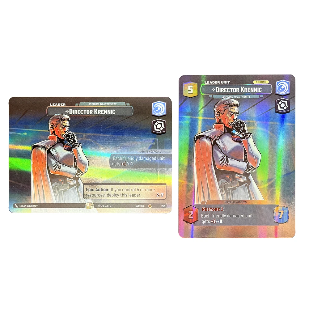 

SWUDB Proxy Cards Showcase Foil Spark of Rebellion Leia Organa Han Solo Sabine Wren Grand Inousitor Коллекция игрушек Подарки