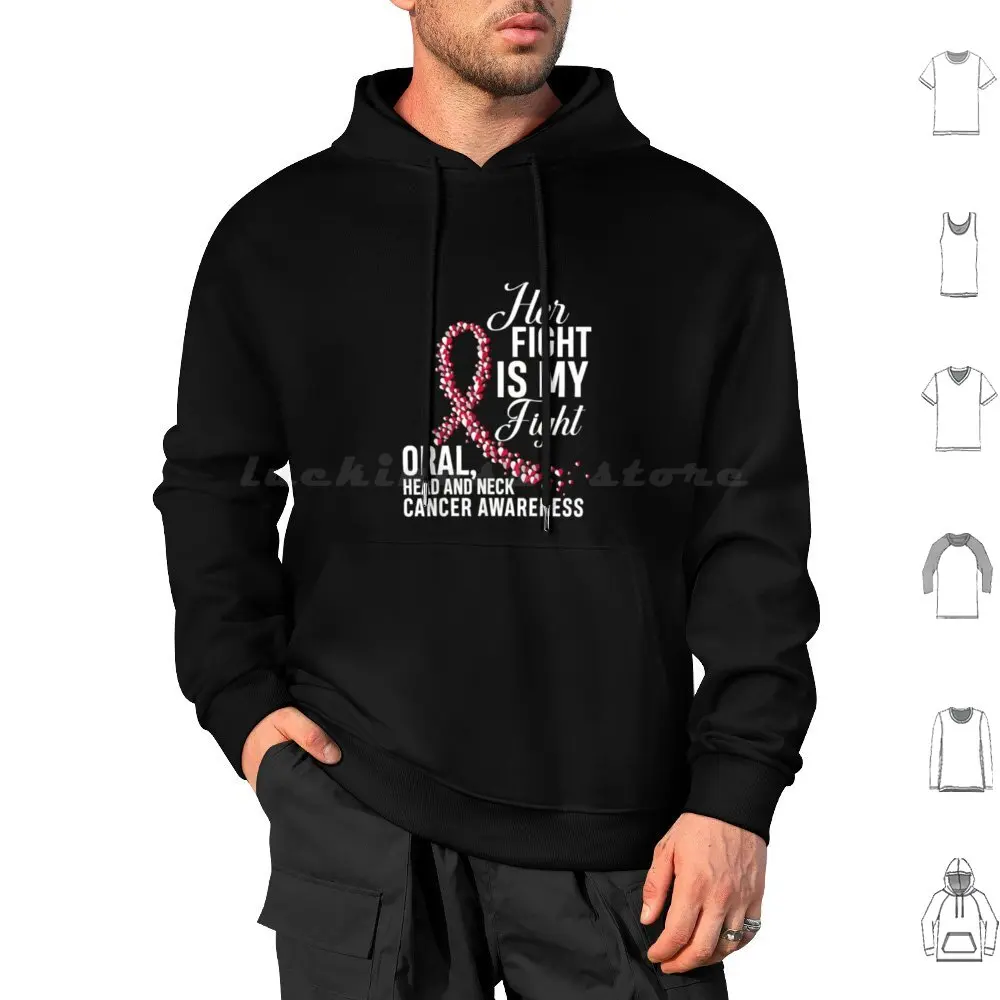 

Her Fight Is My Fight Oral Head & Neck Cancer Awareness Hoodies Long Sleeve Her Fight Is My Fight Oral Head Neck Cancer