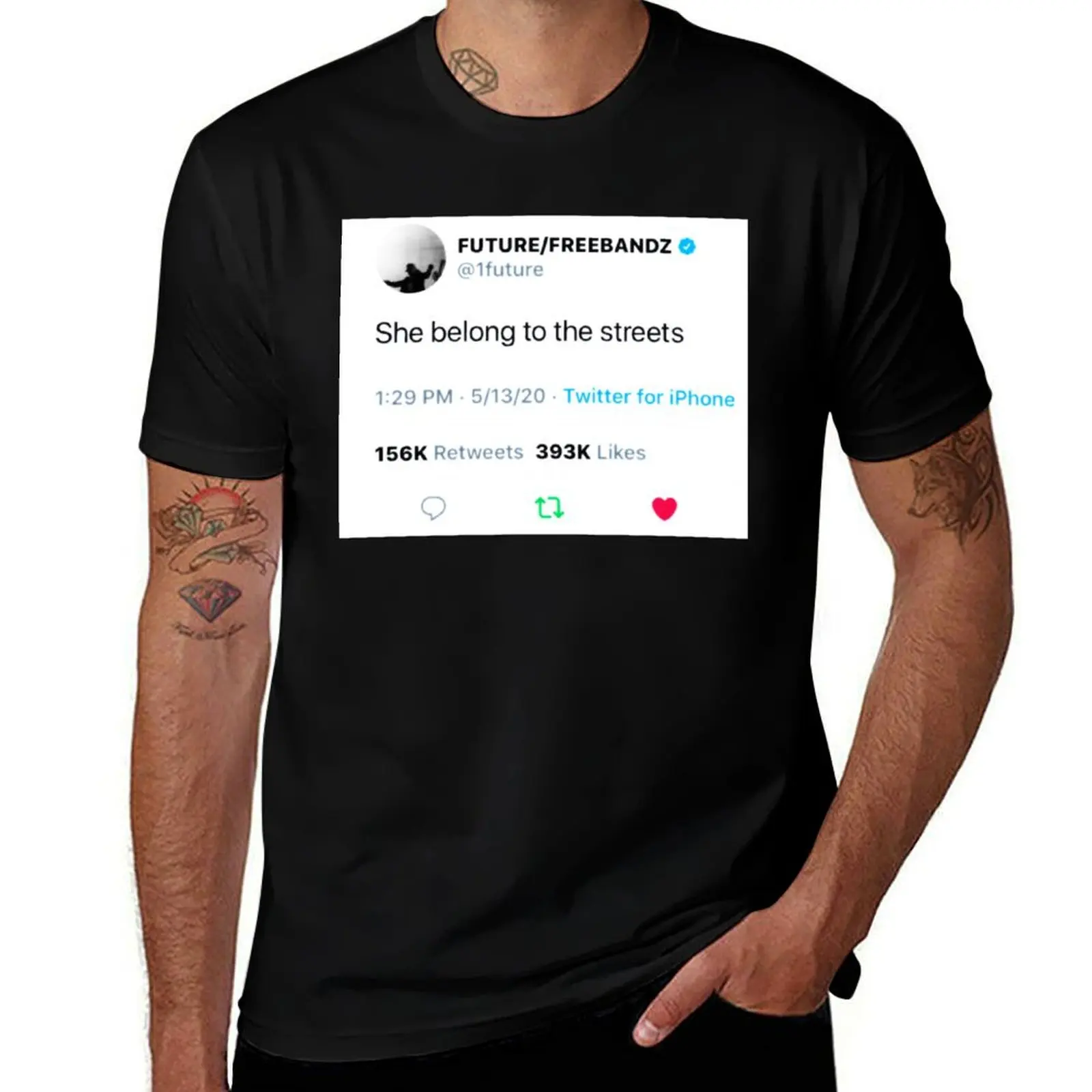 Future - she belong to the streets T-Shirt T-shirt de sport à haute élasticité