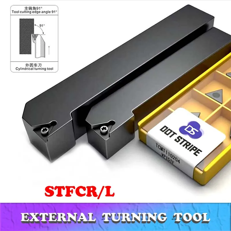 

STFCR STFCR1212H11 STFCR1616H11 STFCR1616H11 STFCR2020K11 STFCR2020 STFCL External Turning Tool CNC Lathe Cutter For TCMT110204