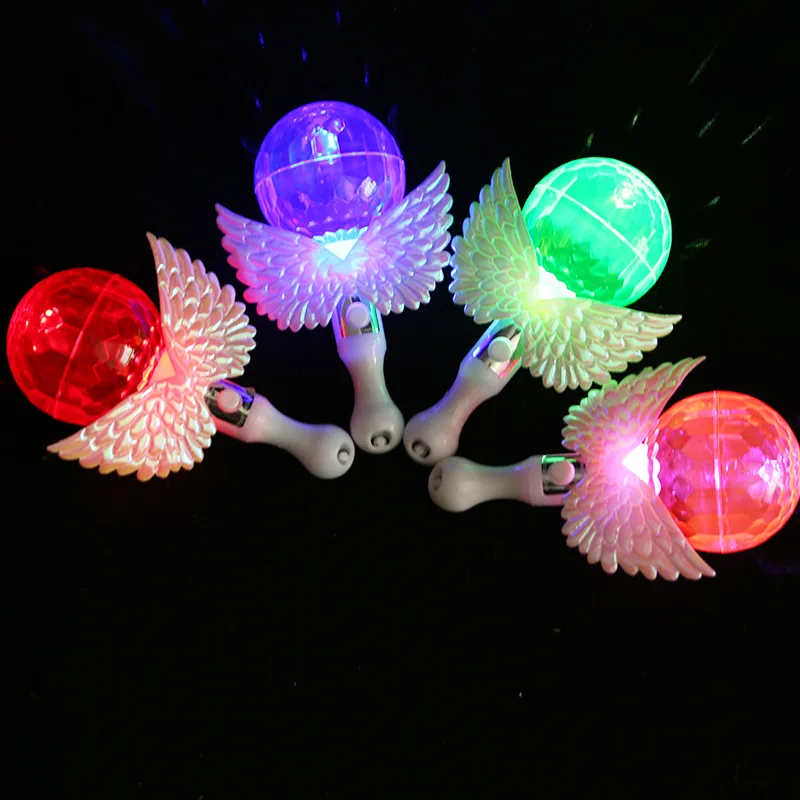 New Angel Wings Light-emitting Magic Wand Creative Colorful Light Projection Handheld Magic Wand Children's Birthday Party Gifts