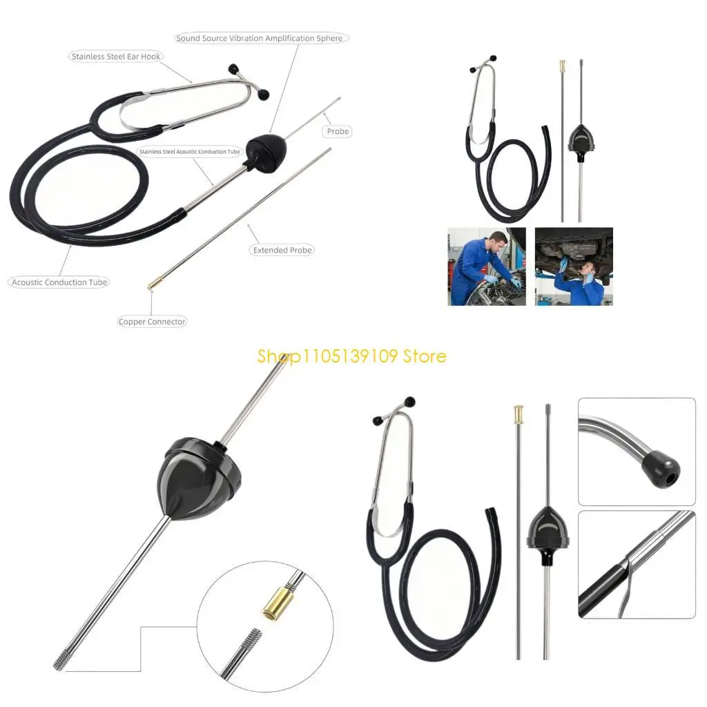 P5ED Comfort Grips Design Engine Cylinder Stethoscope Allowing Easy Operation During Prolonged Inspection