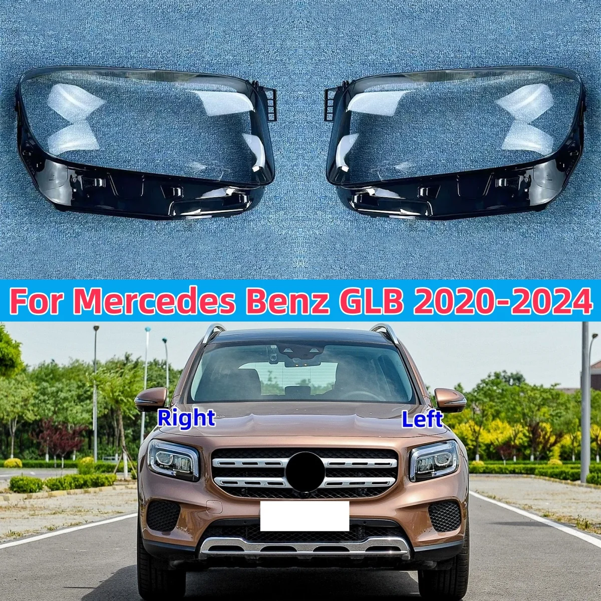 

Крышка объектива фар автомобиля, абажур для Mercedes Benz X247 W247 GLB 2020 2021 2022 2023 2024