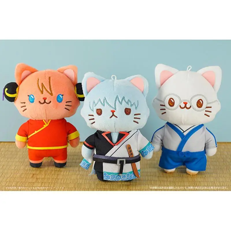 14cm Genuine Jujutsu Kaisen Plush Dolls With Cat Anime Movic Itadori Yuuji Inumaki Toge Gojou Satoru Plushie Decor Soft Stuffed