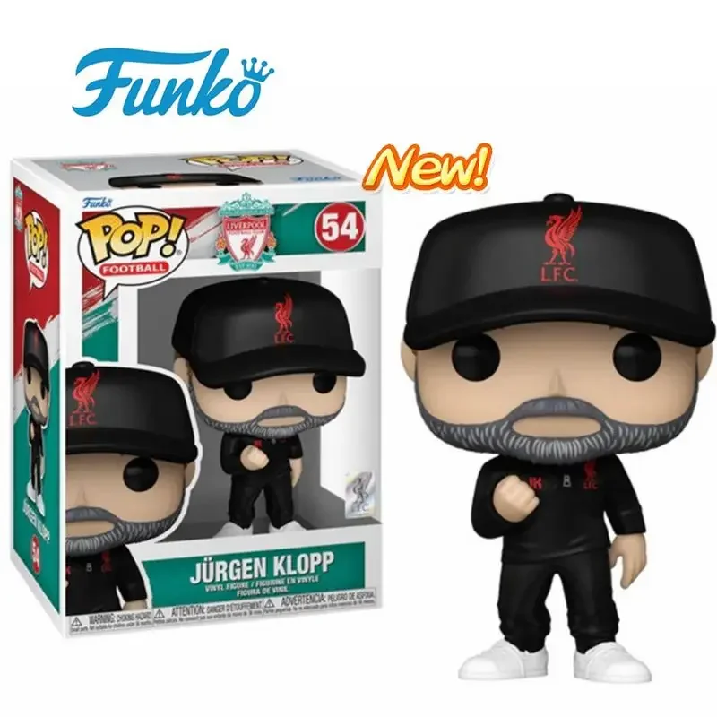 Latest Arrival Funko POP Soccer Sports Coach Jurgen Klopp 54# Vinyl Action Figure Ornament Collection Model Toys Holiday Gifts