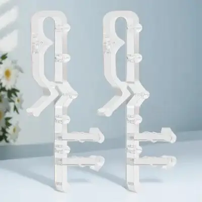 12Pcs Transparent Blind Valance Clips Easy DIY Installation Sturdy Universal Fit for Vertical Blinds Roller Shades Curtain