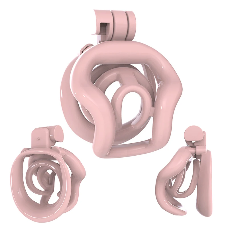 ‌Men's Lightweight Solid Color Chastity Lock Couple Play Sexy Urethral Cock Cage Male Gay Sissy Toys Penis Anti Escape Device