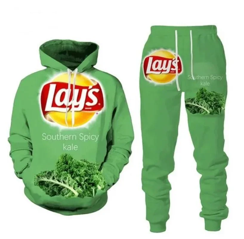 New Men/Womens Snacks Takis Funny 3D Print Fashion Tracksuits Crewneck hoodie Joggers Pants + Hoodies TZ015