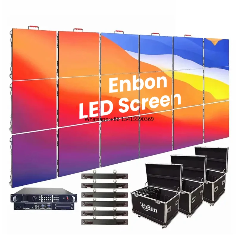 P2.6 P4.8 P3.9 Outdoor Indoor Rental LED Display 2.9mm 3.9mm LED Screen P3 for Stage Event Concert LED Backdrop Wall