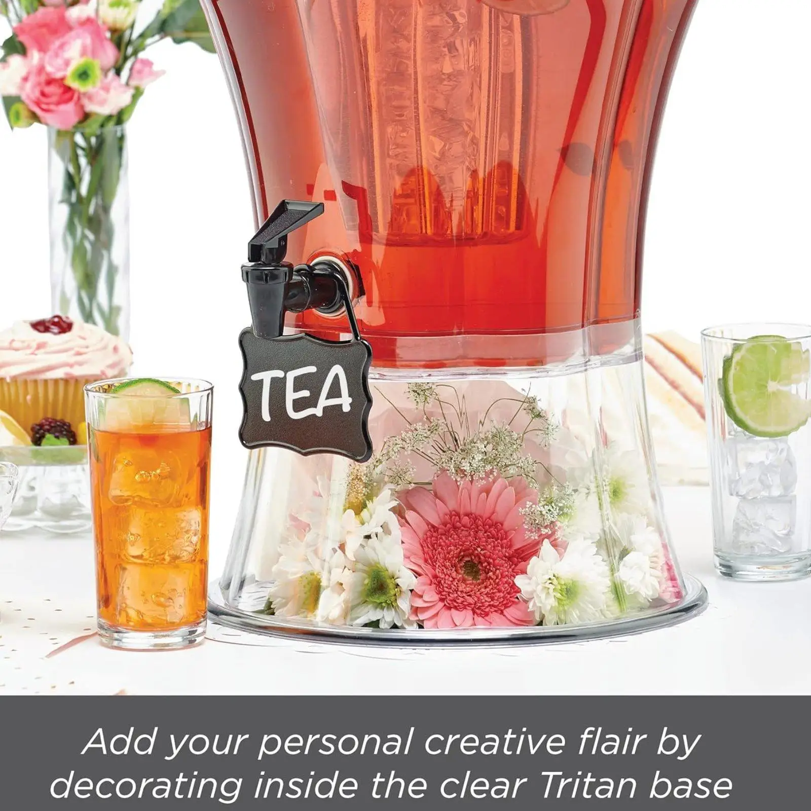 

Drink Dispenser with Spigot Clear Juice Container Beverage Dispenser Water Pitcher for Birthday BBQ Holiday Festival Hosting