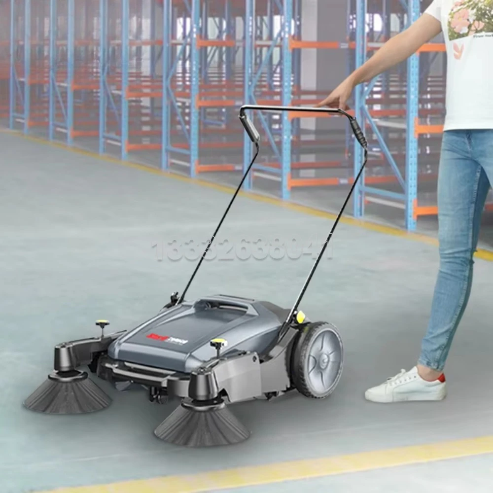 Industrial Hand Push Sweeper for Factory Workshops, Farms, Warehouses, and Road Dust Cleaning Commercial Use Floor Sweeper