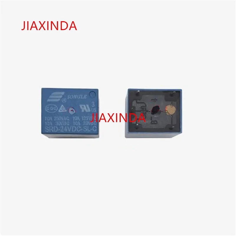 HOT NEW 24V relay SRD-24VDC-SL-C SRD24VDCSLC SRD-24VDC 24VDC DC24V 24V 10A 250VAC SONGLE DIP5