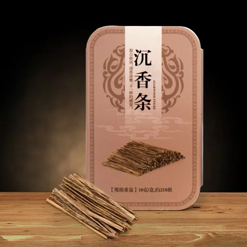 

10g Natural Incense Strip High Fat Hainan Agarwood Insert Smoke Strip Air Purification Soothing Incense Powder/oil Raw Material