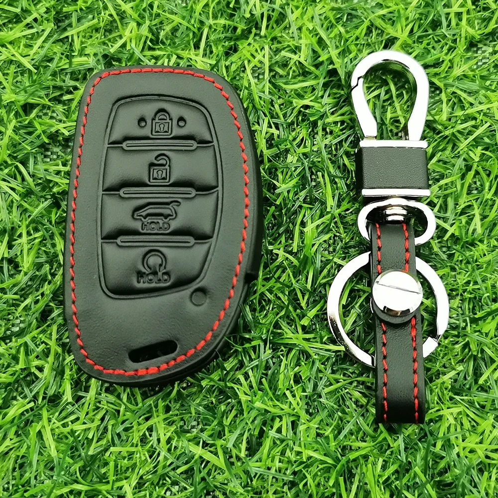 

For Hyundai Creta Ix35 Ix45 I10 I30 I40 Tucson Santa Fe Rena Sonata Elantra 4 Buttons Car Smart Key Case Cover Accessories