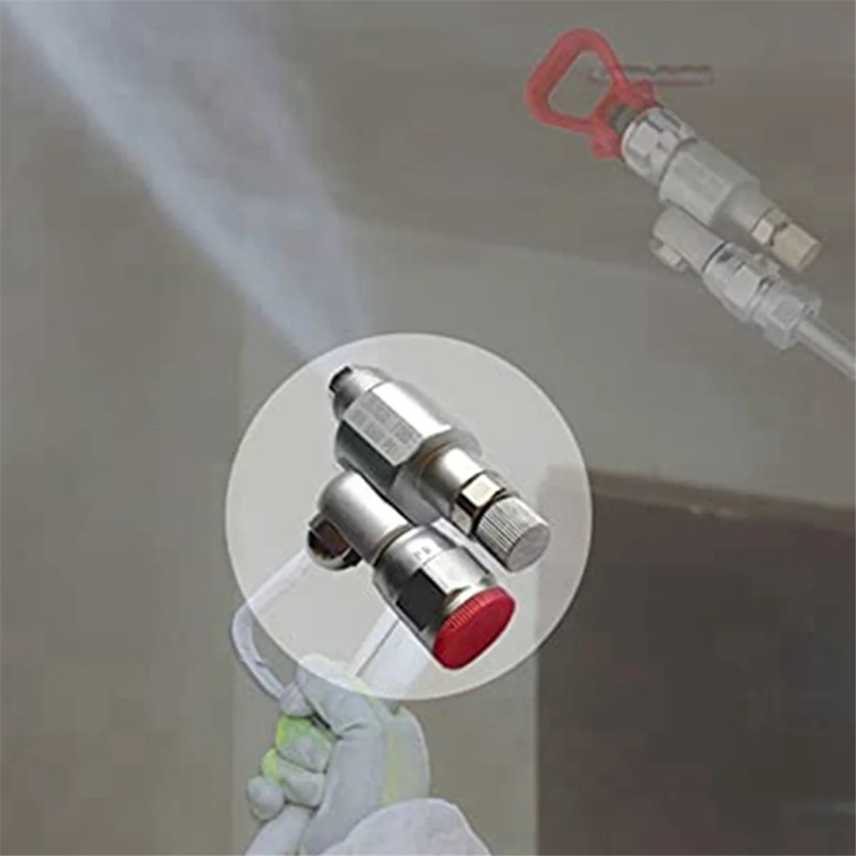 Set Katup CleanShot ABNJ dengan Sambungan Adaptor Tanpa Udara Penutup Ujung untuk Alat Lukis Lp517 RacX