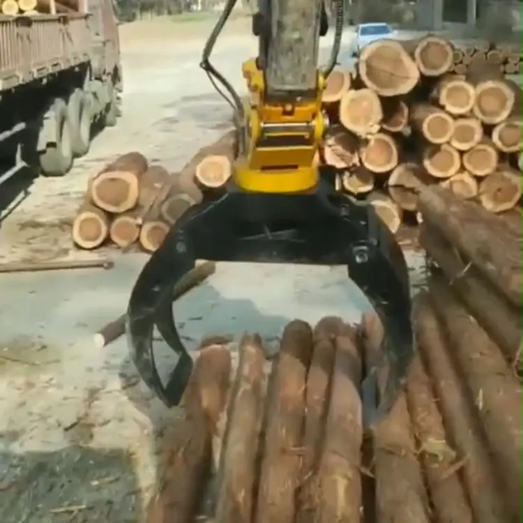 2025 ملحقات حفارة جديدة عالية الجودة دلو تصارع السجل الهيدروليكي/دلو تصارع