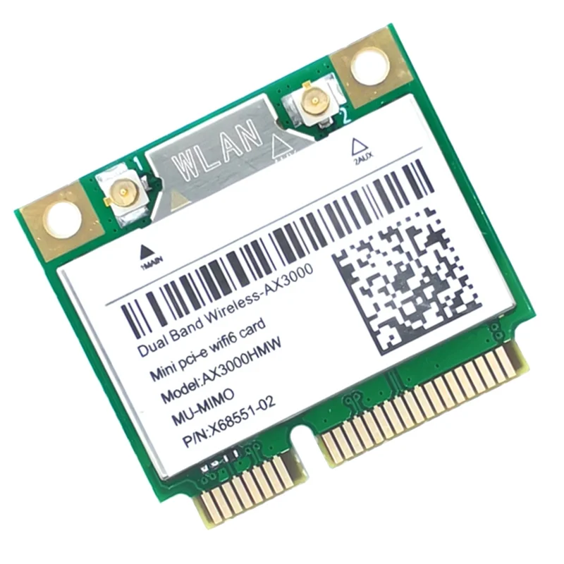 Сетевая карта RISE AX200 AX3000HMW Mini PCI-E WiFi 6, беспроводной адаптер 2,4G/5G Bluetooth 5,1, Wi-Fi-карта 802.11AX для Win10